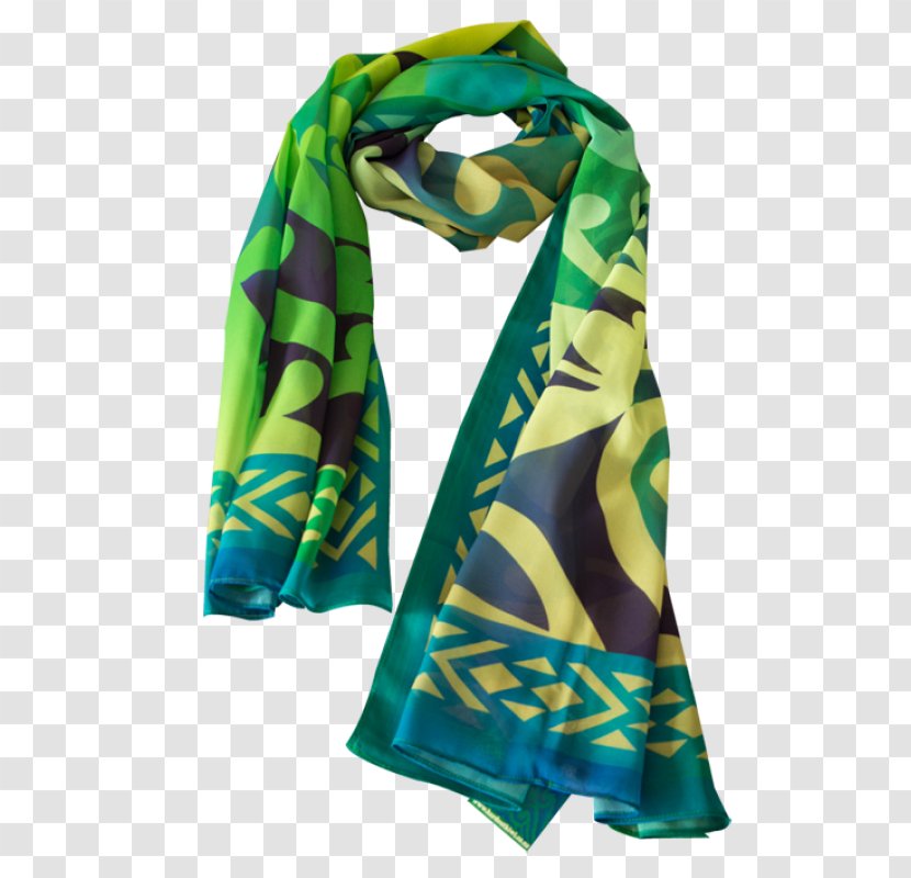 Scarf Chiffon Polyester Shawl Clothing - Moana - Green Transparent PNG