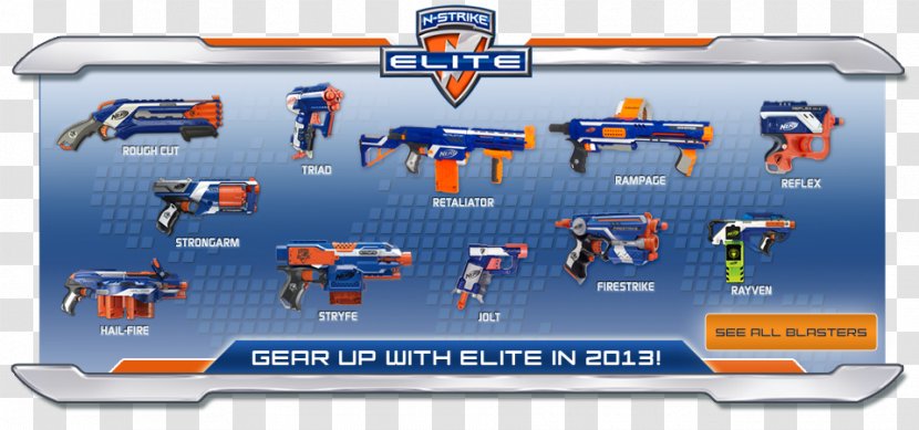 Nerf N-Strike Elite Blaster War - Silhouette - Dart Transparent PNG