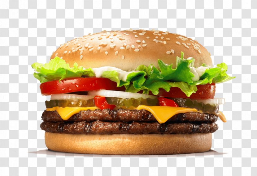 Whopper Hamburger Burger King Cheeseburger - Finger Food Transparent PNG