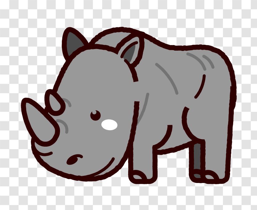 Rhinoceros Hippopotamus Elephantidae Wild Boar - Dog Like Mammal - C-17 Transparent PNG