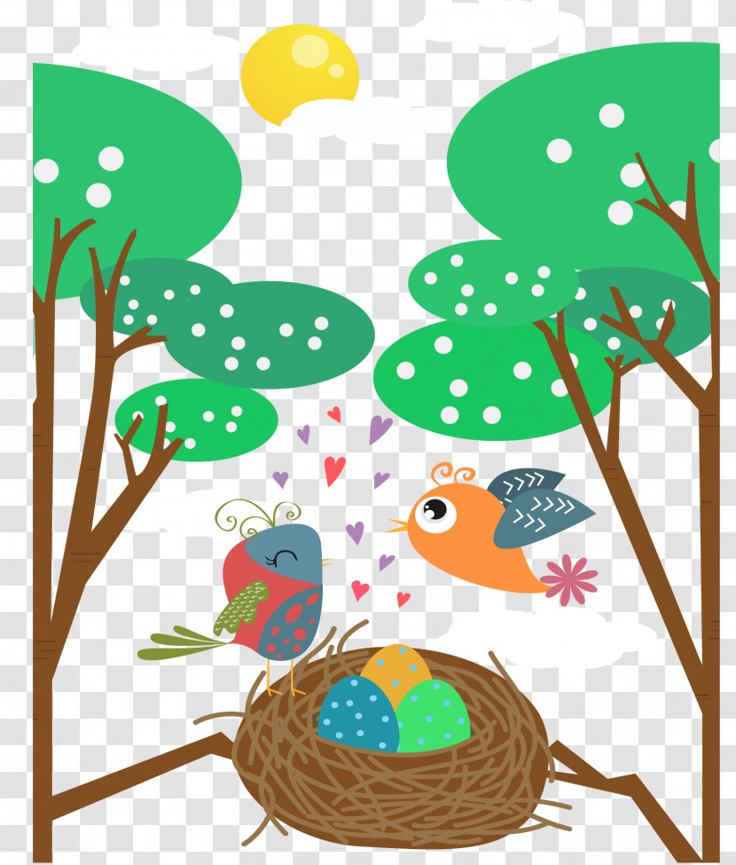 Bird Nest Cartoon Clip Art - Branch - Branches Of The Transparent PNG