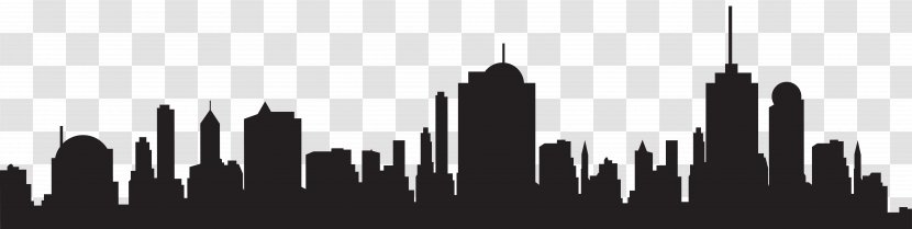 New York City Silhouette Skyline - Photography - Clip Art Transparent PNG