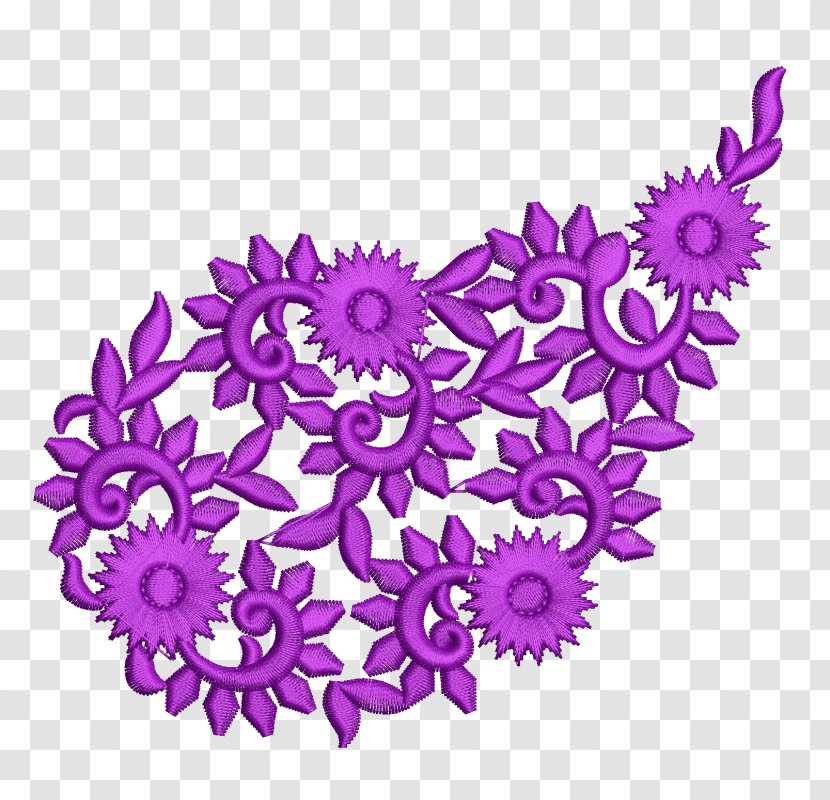 Machine Embroidery Stitch Pattern - Handsewing Needles - Flower Transparent PNG