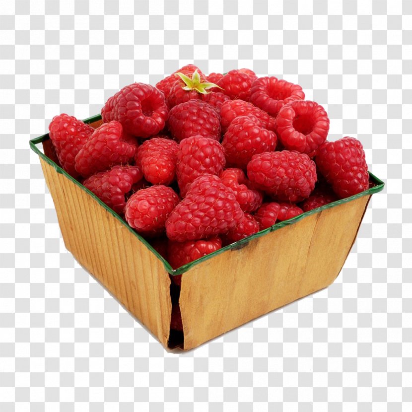 Strawberry Raspberry Blackberry Food - Berry - Basket Of Raspberries Transparent PNG