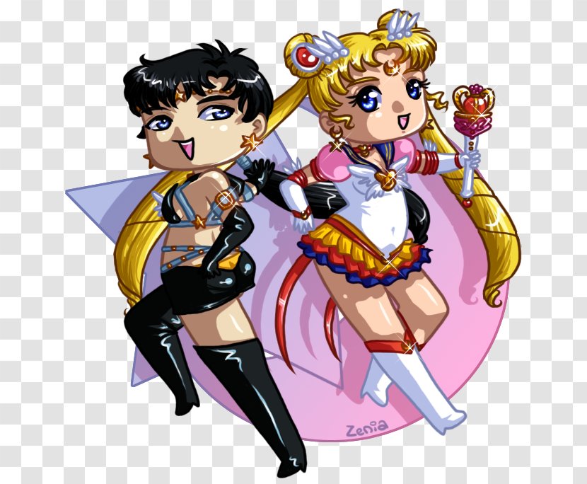 Sailor Moon Starlights Star Fighter Character - Watercolor Transparent PNG
