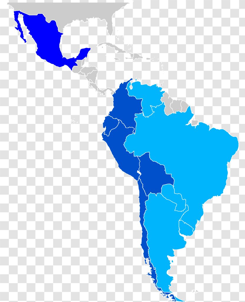 Latin America South United States Map Geography - Spanish - December Vector Transparent PNG