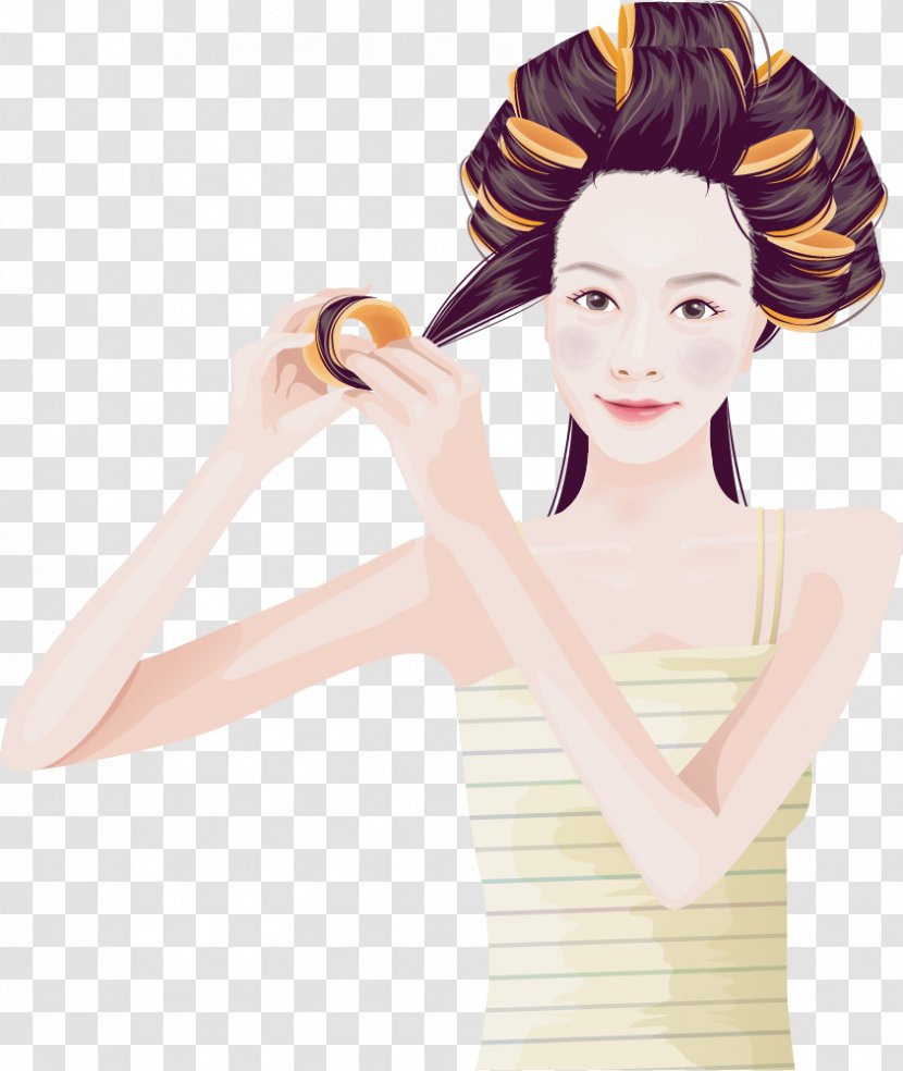 Illustration - Frame - Vector Hand-painted Hair Transparent PNG