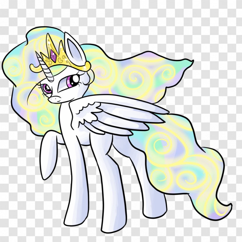 Pony Horse Line Art Clip - Flower - Little Princess Transparent PNG
