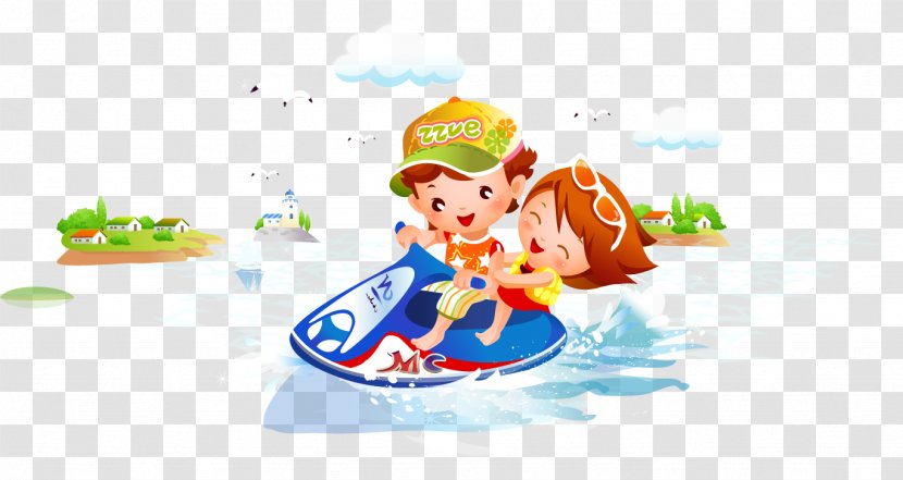 Personal Water Craft Motorcycle Cartoon - Boat - Vector Yacht Transparent PNG