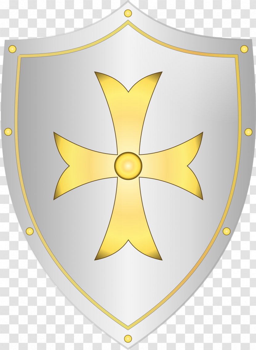 Middle Ages Shield Knight Sword Clip Art - Cross - Classical Clipart Transparent PNG