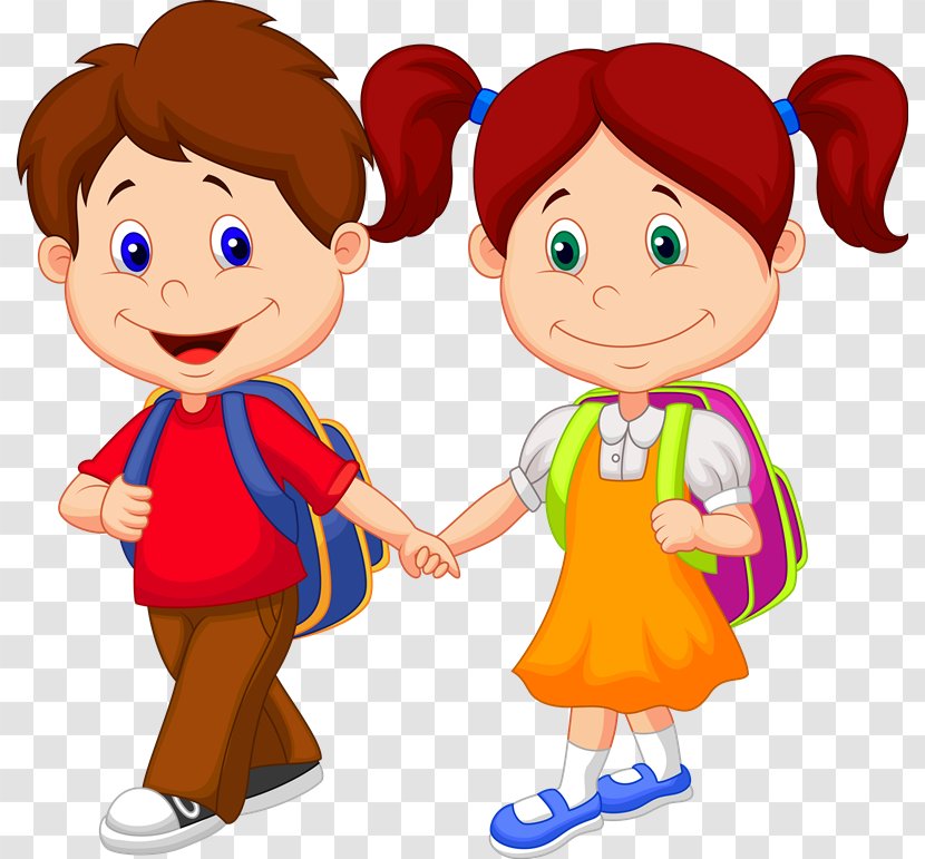 Royalty-free Cartoon Child - Graphic Arts - School Children Transparent PNG