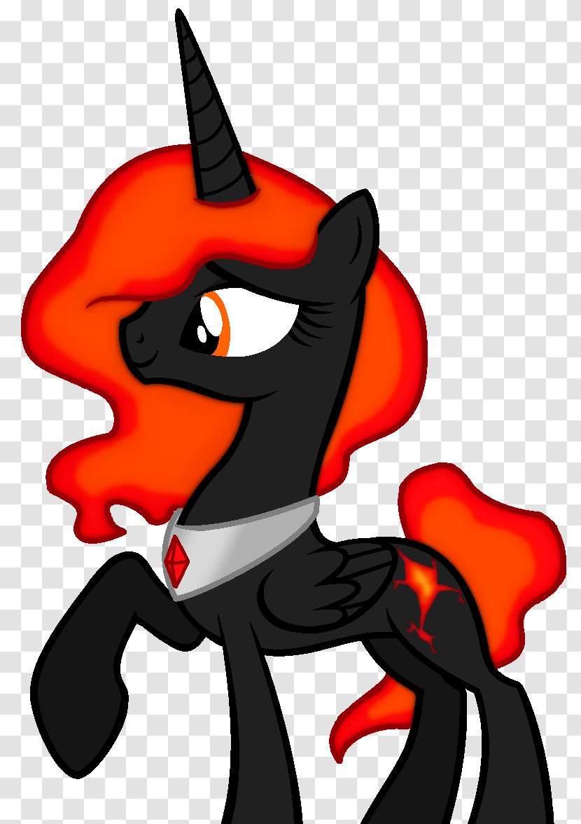 Horse Pony Legendary Creature Clip Art - Red - Magma Transparent PNG