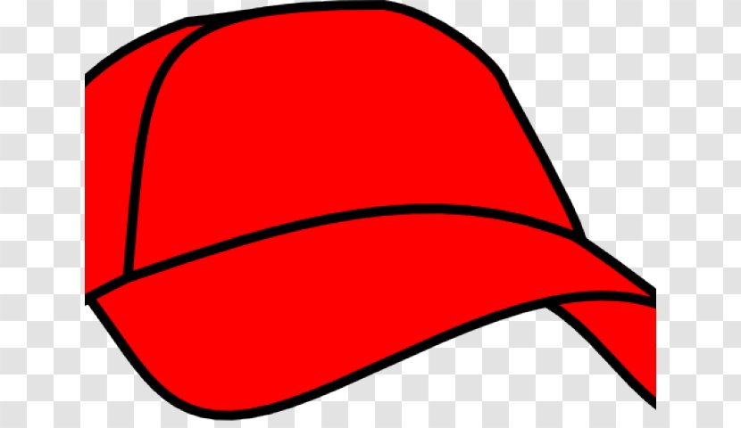 Clip Art Baseball Cap Hat - Red Transparent PNG