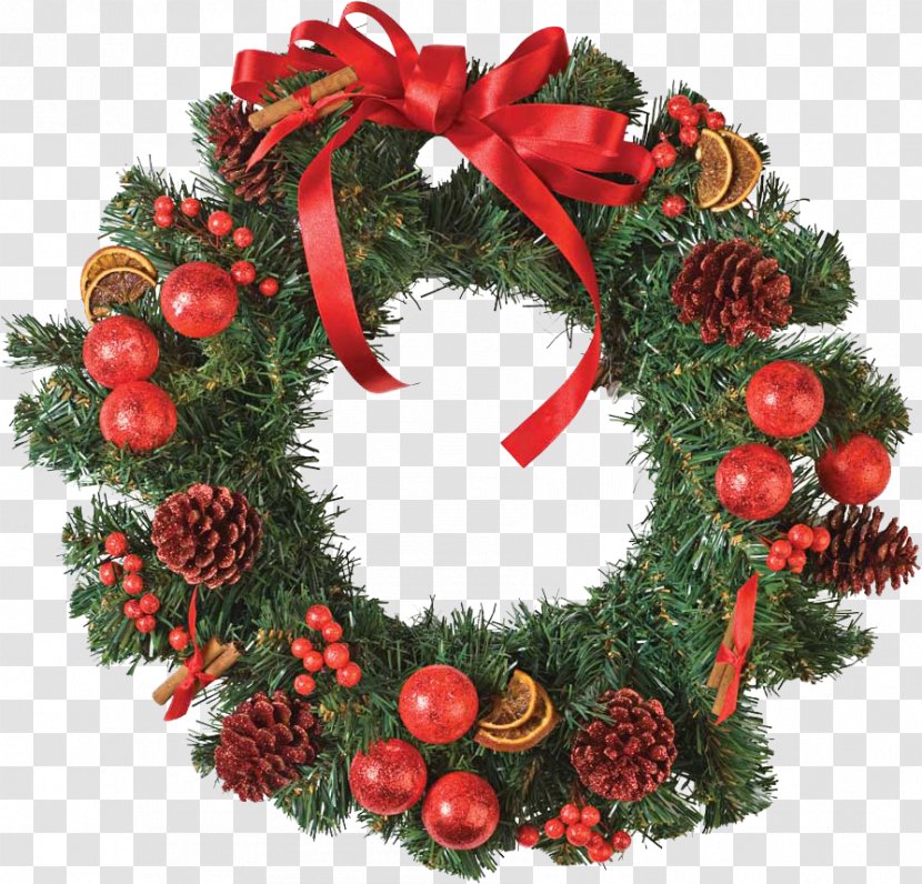 Wreath Christmas Decoration And Holiday Season - Evergreen - 28 Transparent PNG
