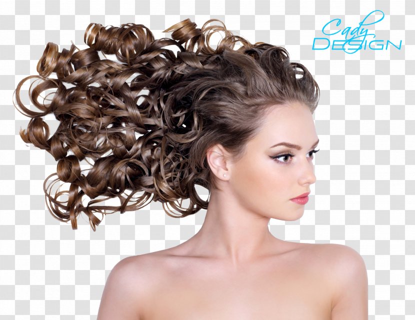 Hairstyle Brown Hair Roller Fashion - Beauty Parlour - Blowout Transparent PNG