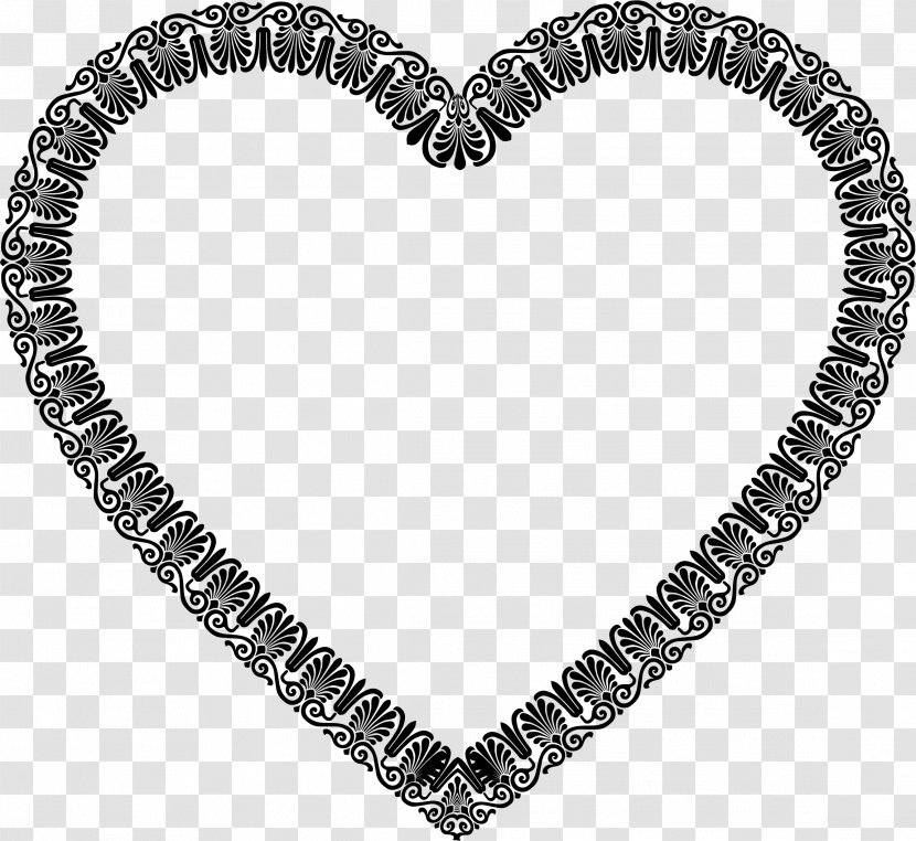 Heart Clip Art - Silhouette - Ornament Transparent PNG