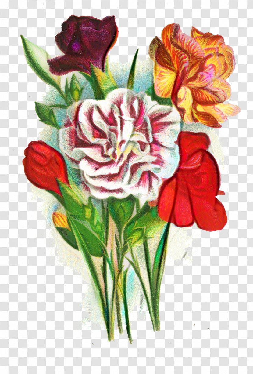 Garden Roses Cut Flowers Floral Design Flower Bouquet - Plants Transparent PNG