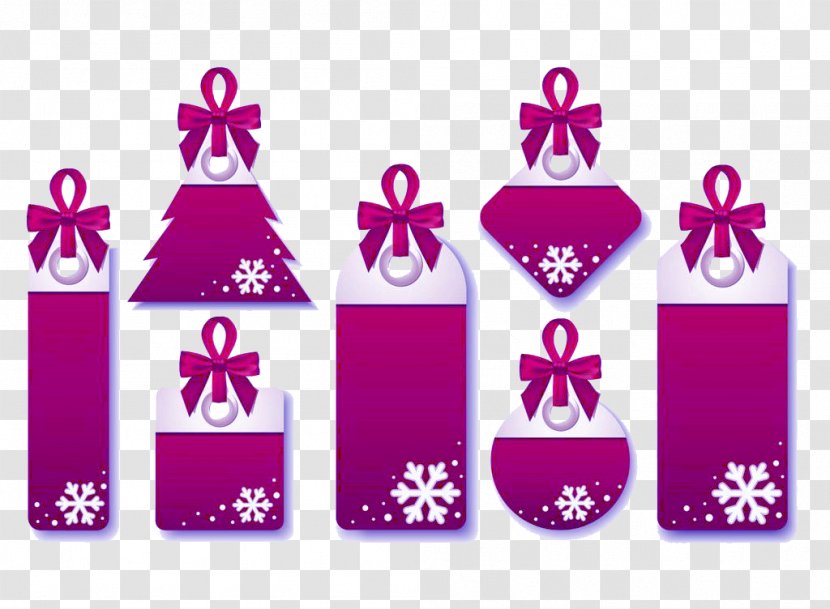 Christmas - Brand - Snowflake Purple Label Transparent PNG