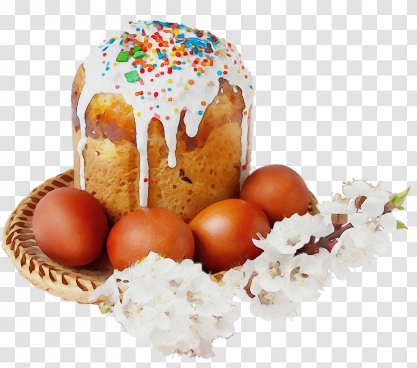 Food Kulich Cuisine Dish Easter Bread Transparent PNG