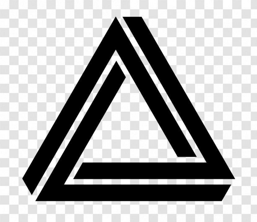 Penrose Triangle T-shirt Logo - Ternary Plot - Illusion Vector Transparent PNG