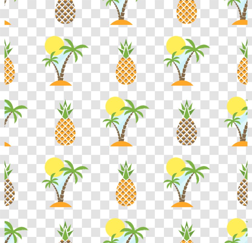 Pineapple Paper Pattern - Leaf - Vector Tree Transparent PNG