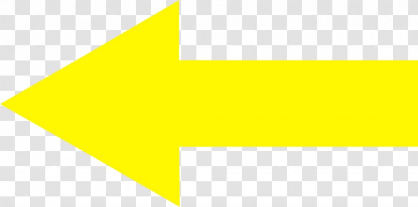 Line Arrow - Yellow Transparent PNG