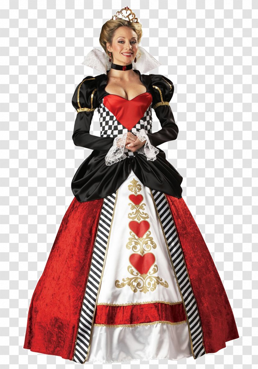 Queen Of Hearts Alice's Adventures In Wonderland Costume White Rabbit - Alice Transparent PNG