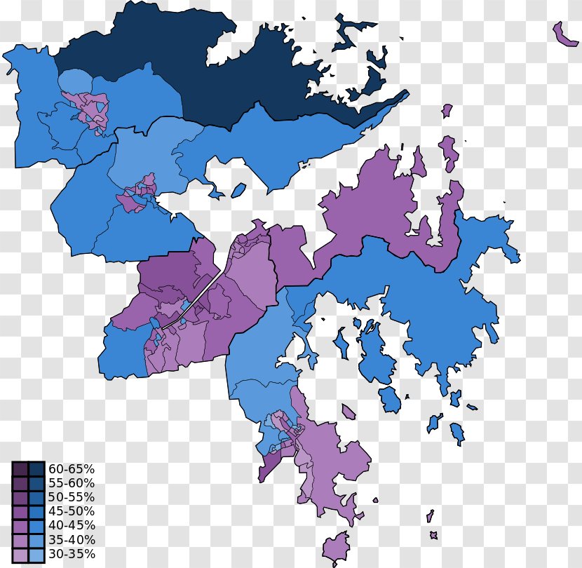 Hong Kong Local Elections, 2015 Map - Area Transparent PNG