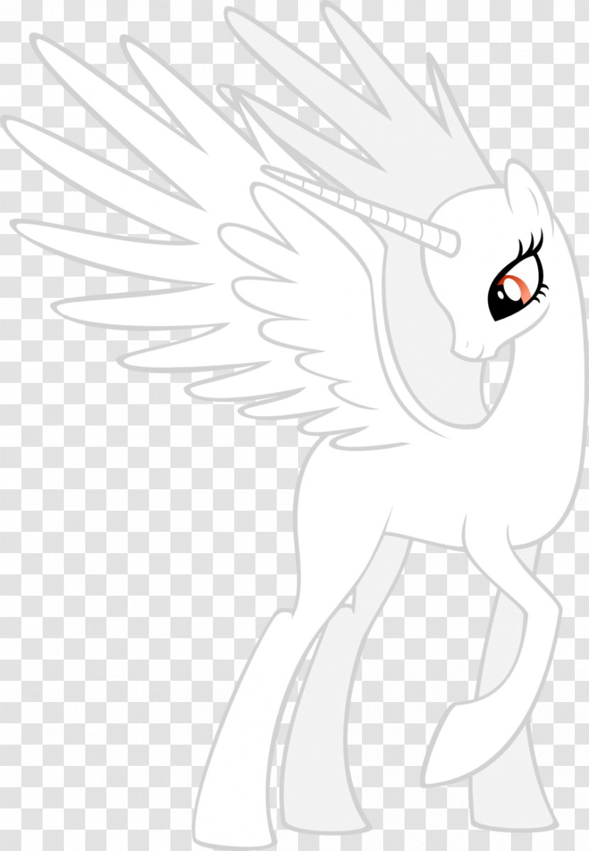 My Little Pony Rainbow Dash Princess Celestia Twilight Sparkle - Tree - Pegasus Outline Transparent PNG