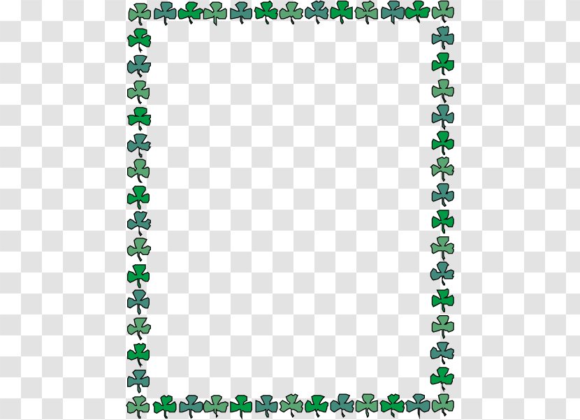 Green Clover Lace Border Vector - Artworks - Rectangle Transparent PNG