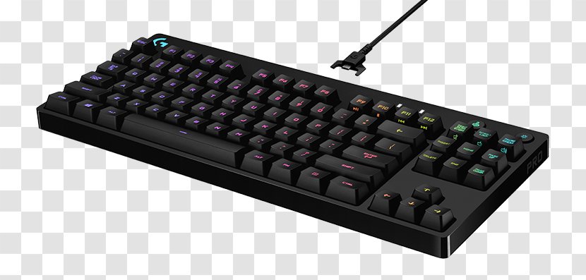 Computer Keyboard Logitech Pro Gaming 920-008290 Mechanical US International Mouse - Portable Game Console Accessory Transparent PNG