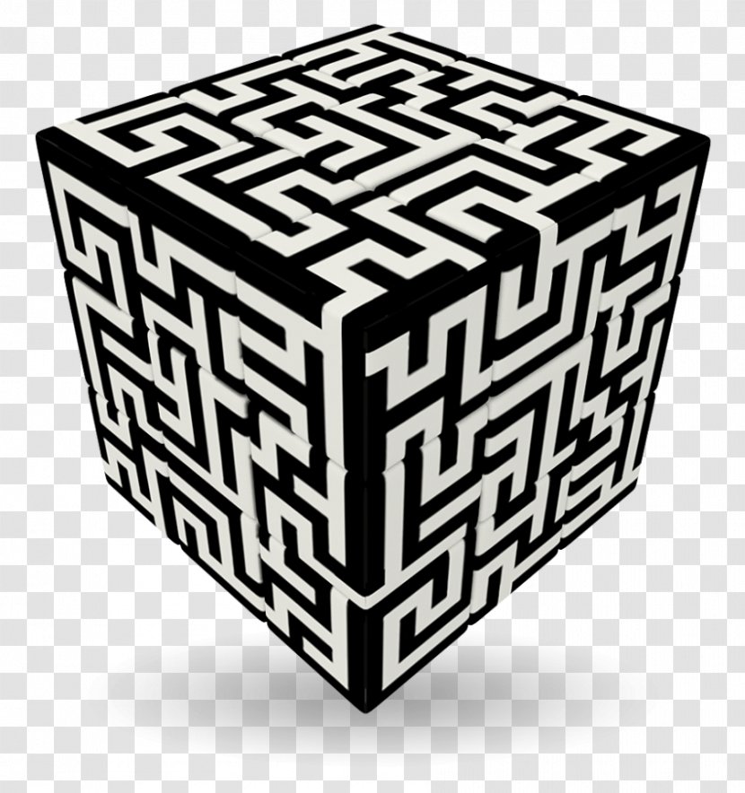 Maze Jigsaw Puzzles V-Cube 7 Rubik's Cube - Game Transparent PNG