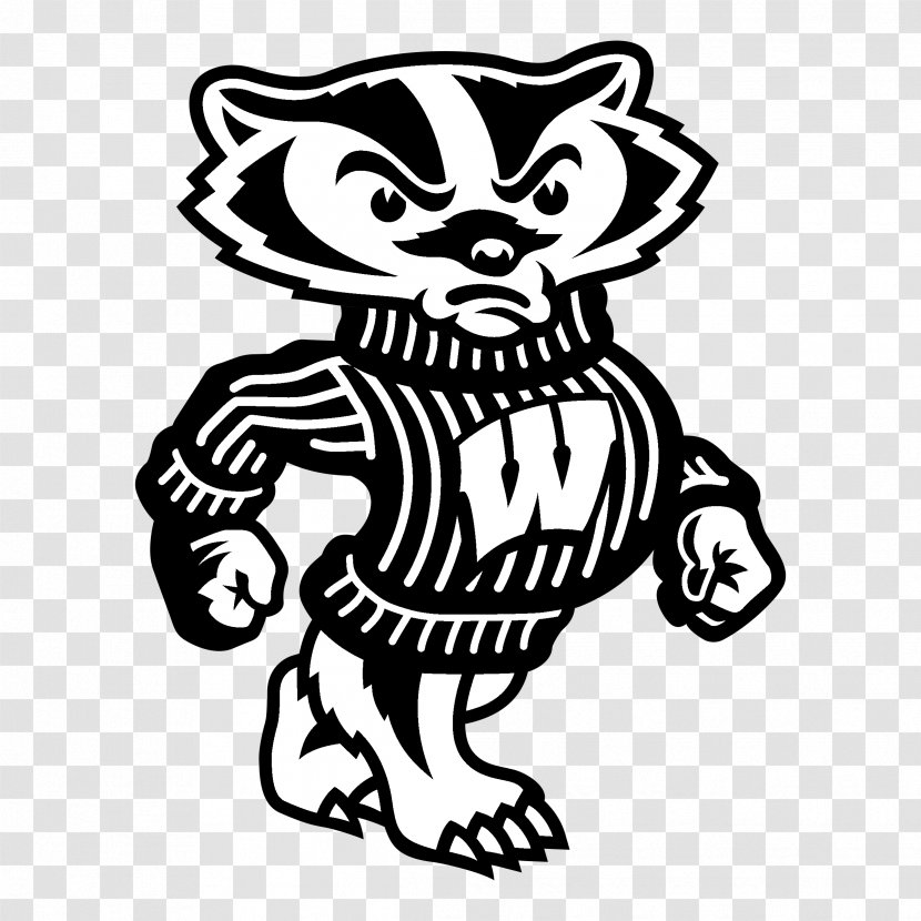 University Of Wisconsin-Madison Wisconsin Badgers Football Softball Bucky Badger Logo - American Transparent PNG