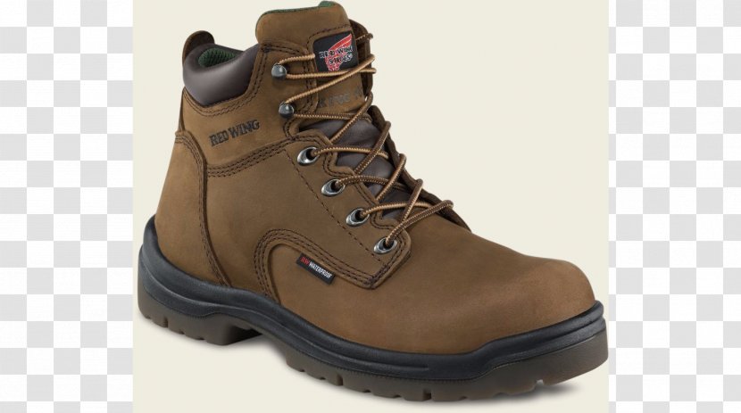 Red Wing Shoes Steel-toe Boot Waterproofing Leather - Beige Transparent PNG