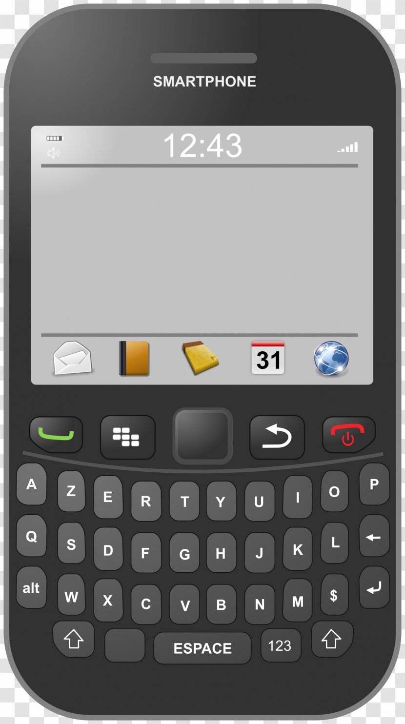 BlackBerry Q10 Vector Graphics Image Clip Art Priv - Smartphone Transparent PNG