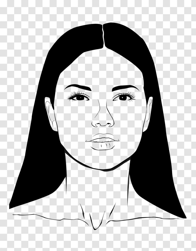 Eye Painting Line Art - Watercolor - Adriana Lima Transparent PNG