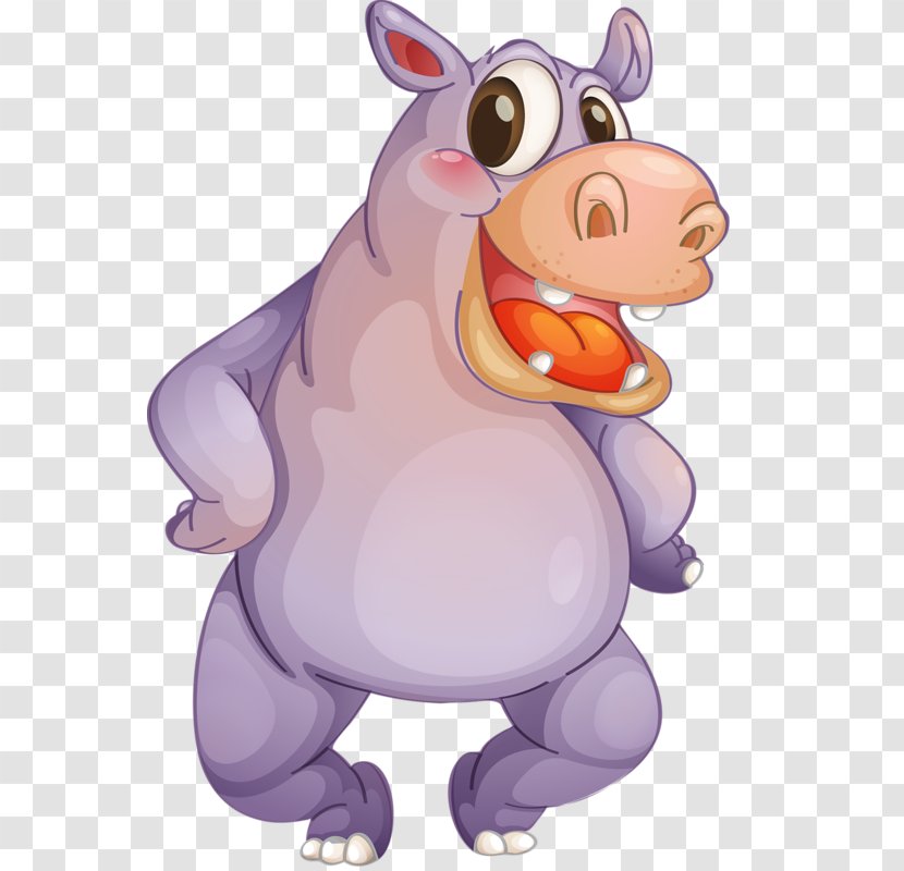 Hippopotamus Pig Clip Art - Dog Like Mammal Transparent PNG