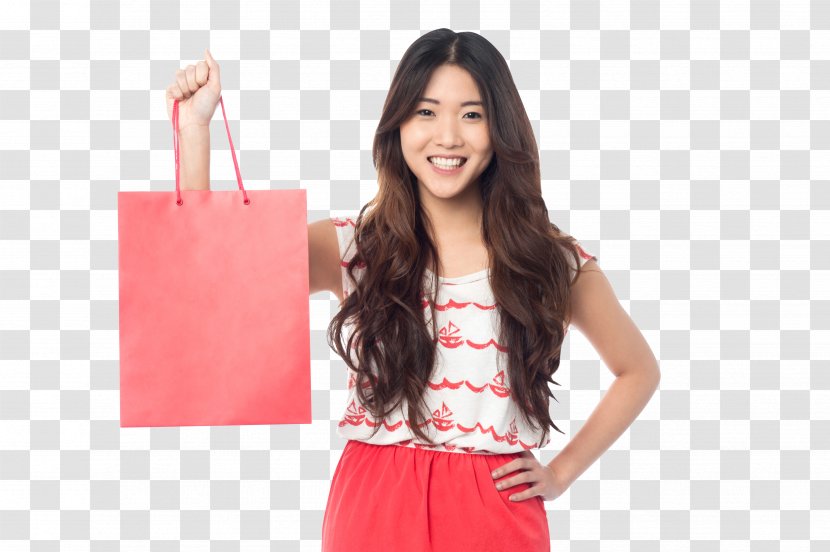 Bag Online Shopping Woman - Flower Transparent PNG