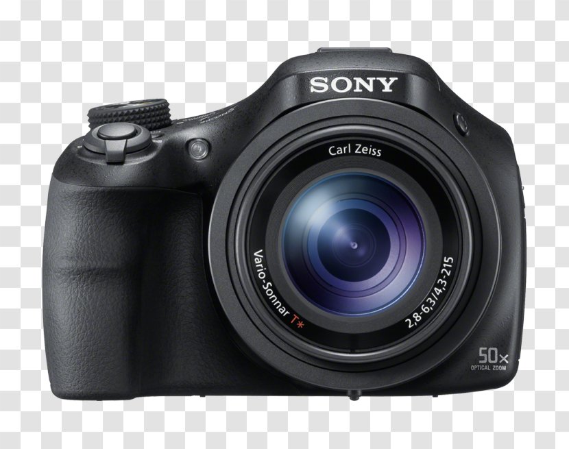Sony Cyber-shot DSC-HX400V Cyber-Shot DSC-HX400 20.4 MP Compact Digital Camera - Zoom Lens - 1080pBlack 索尼 Point-and-shoot CorporationCamera Transparent PNG
