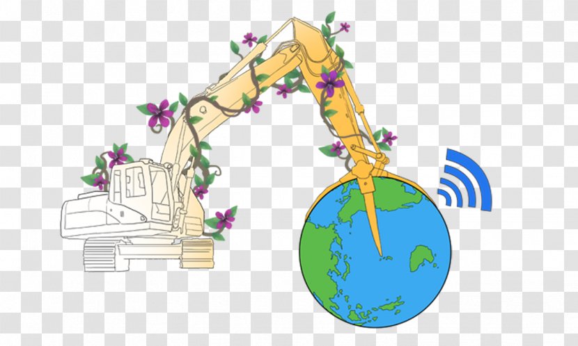 Earth Excavator Cartoon - Drawing - And Transparent PNG