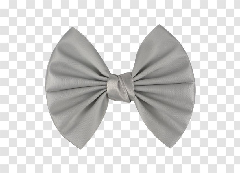 Satin Organza Bow Tie Clothing Accessories Cotton - Brooch - Grey Ribbon Transparent PNG