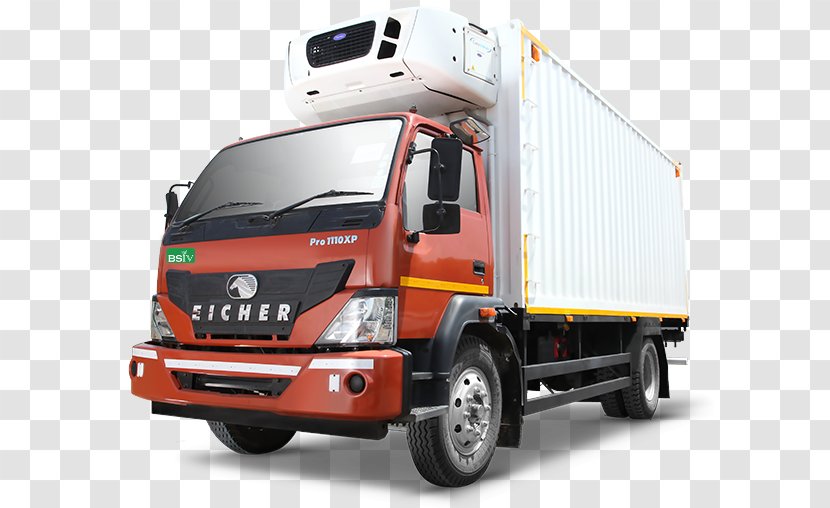 Car Pickup Truck Refrigerator Refrigerated Container Eicher Motors - Commercial Vehicle Transparent PNG