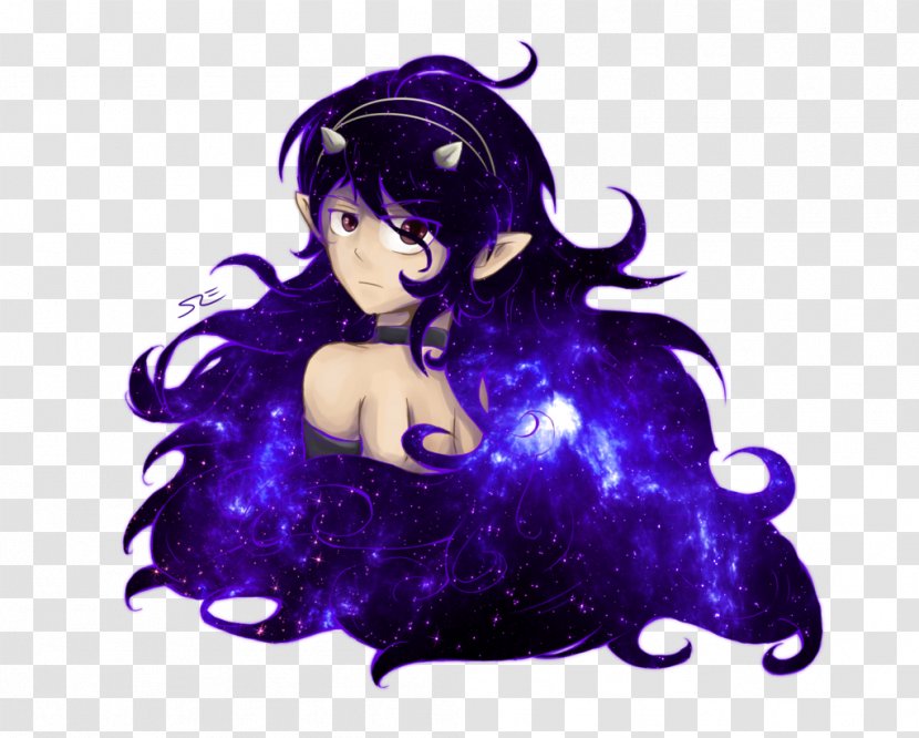 Black Hair Desktop Wallpaper Purple - Violet Transparent PNG