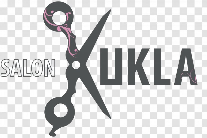 Salon Kukla Bergerstraße Logo Scissors Text - Typeface Transparent PNG