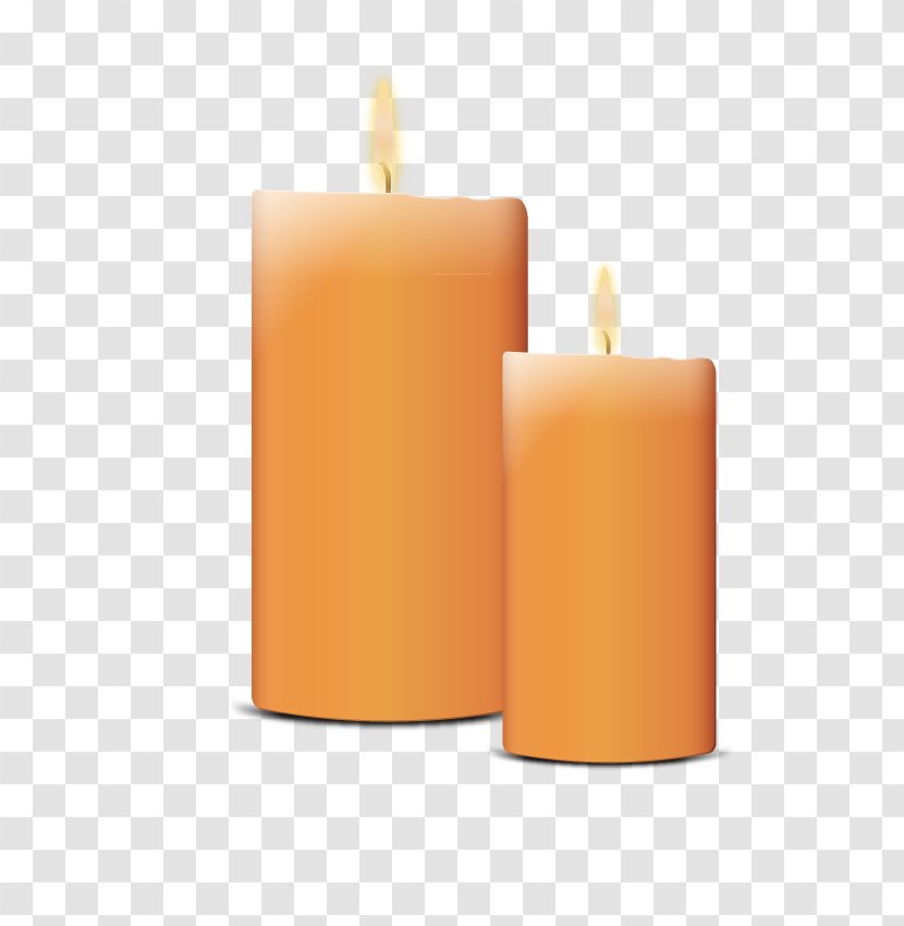 Candle Adobe Illustrator - Orange Transparent PNG