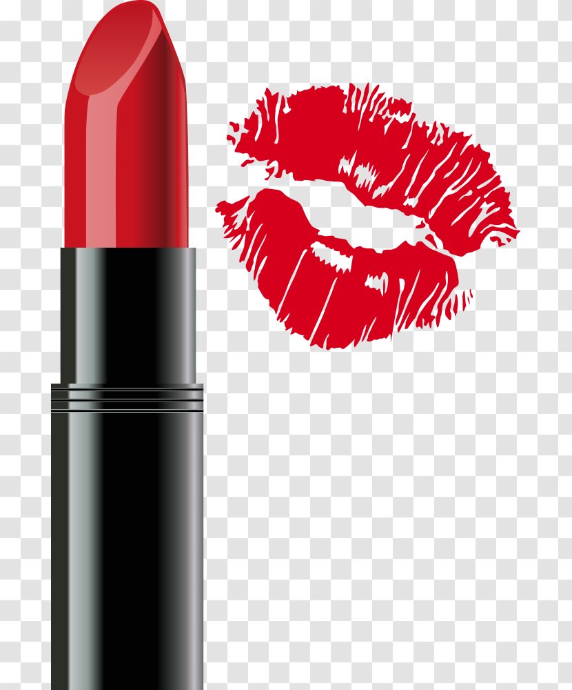 Lipstick Cosmetics Lip Gloss - Eye Shadow - Vector Transparent PNG