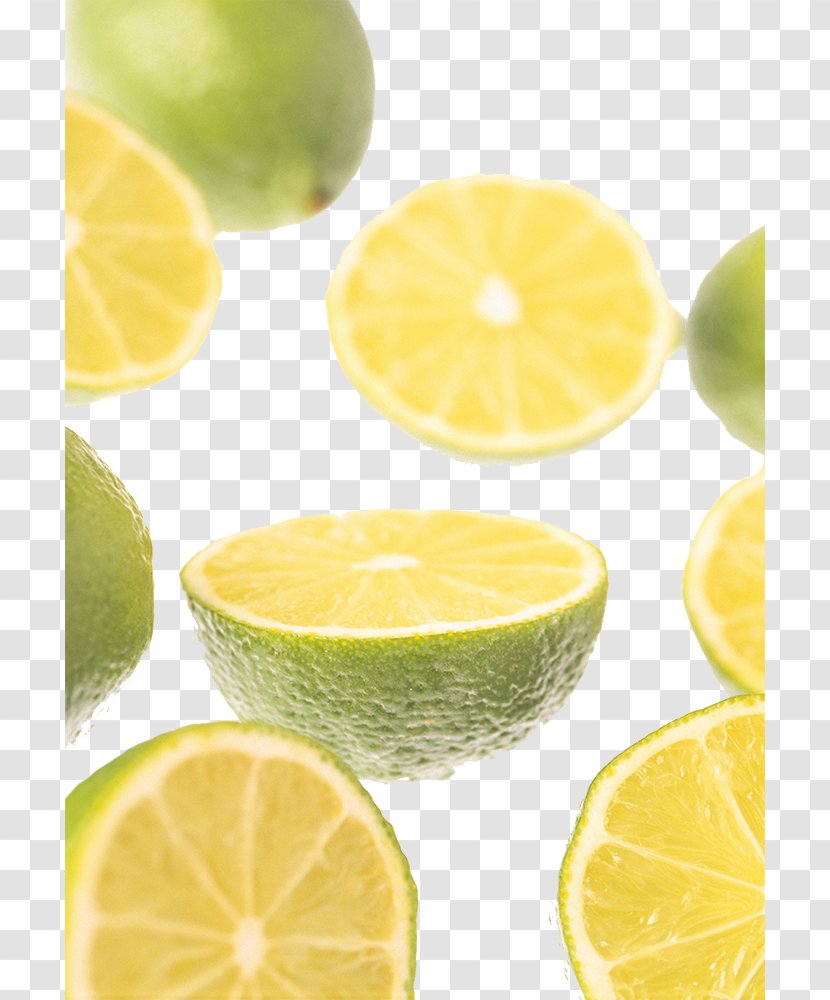 Lemon-lime Drink Persian Lime Key - Many Lemon Half A Transparent PNG