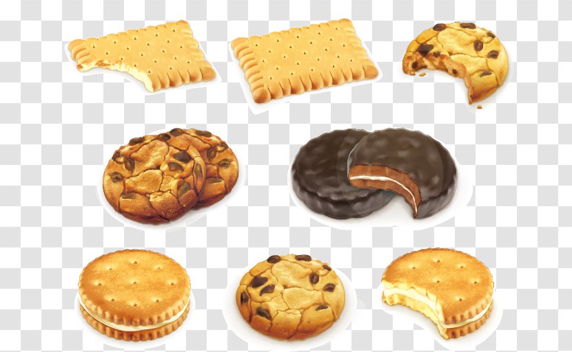 Chocolate Chip Cookie Biscuit Royalty-free - Food - Cookies Vector Transparent PNG