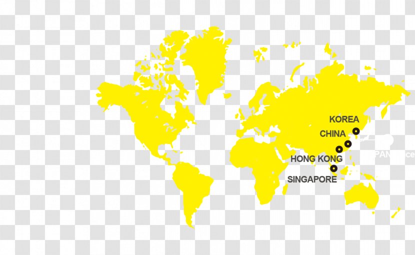 World Map Mercator Projection Transparent PNG