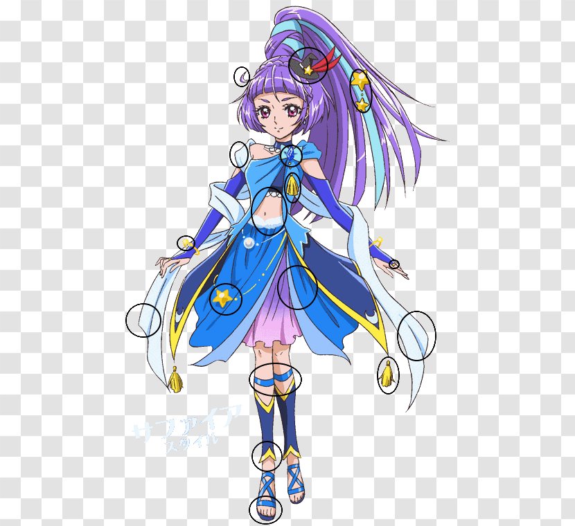 Riko Izayoi Pretty Cure All Stars Mirai Asahina Honoka Yukishiro - Flower - Sapphire Transparent PNG